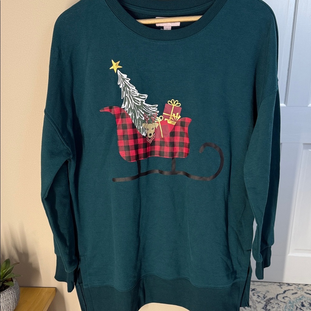 Teddi Rose ladies crewneck holiday sweatshirt